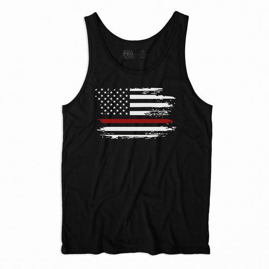 Distressed Flag Red Line