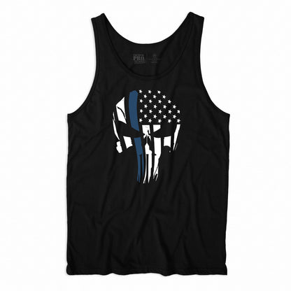 Punisher Flag Blue Line