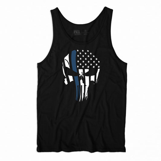 Punisher Flag Blue Line