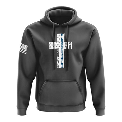 Cross Flag Blue Line