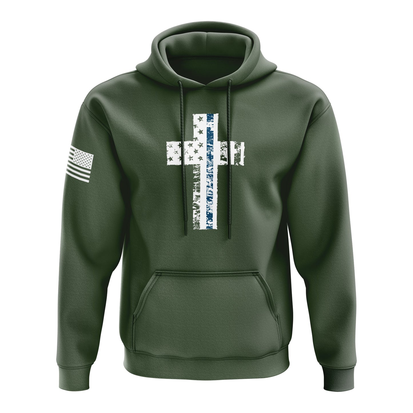 Cross Flag Blue Line