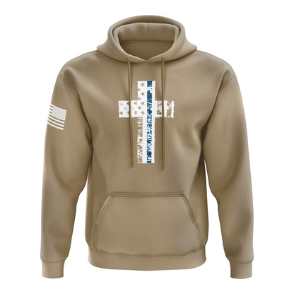 Cross Flag Blue Line