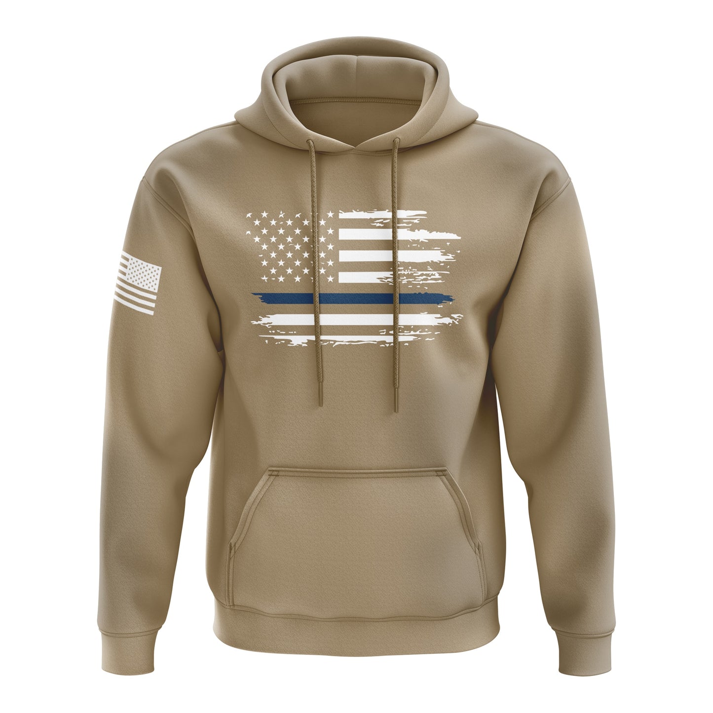 Distressed Flag Blue Line