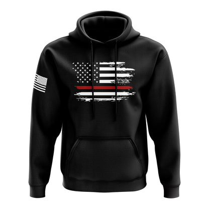 Distressed Flag Red Line