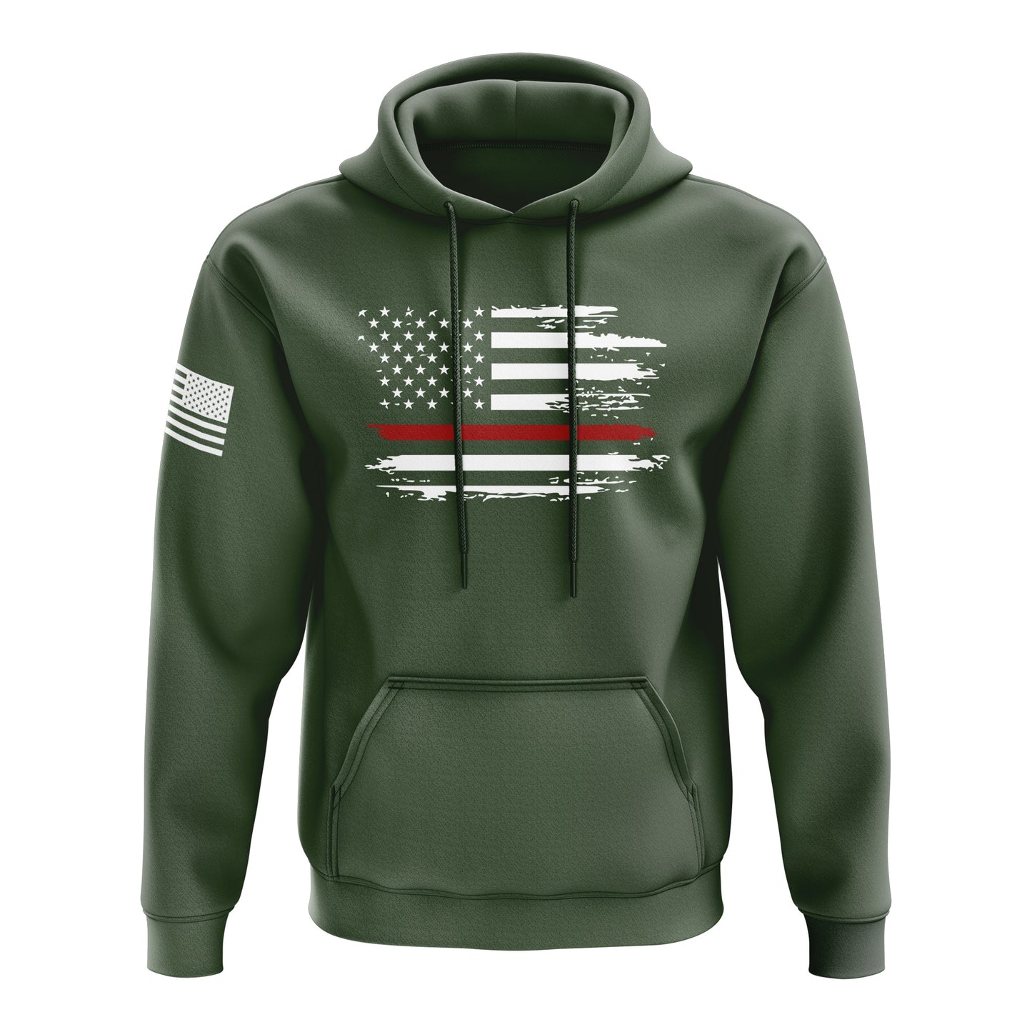 Distressed Flag Red Line