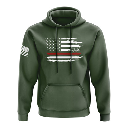 Distressed Flag Red Line
