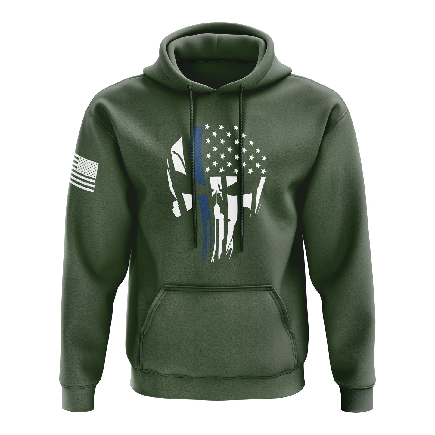 Punisher Flag Blue Line
