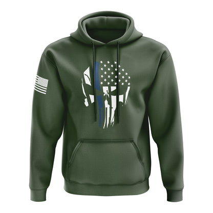 Punisher Flag Blue Line