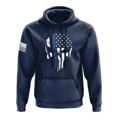 Punisher Flag Blue Line