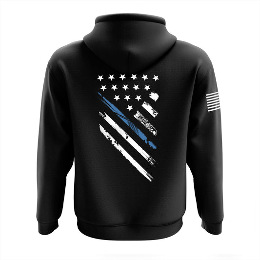 Blue Line Crest Flag