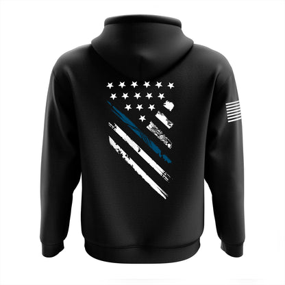 Blue Line Crest Flag