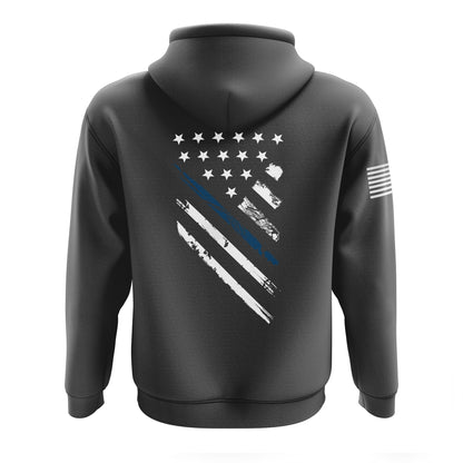 Blue Line Crest Flag