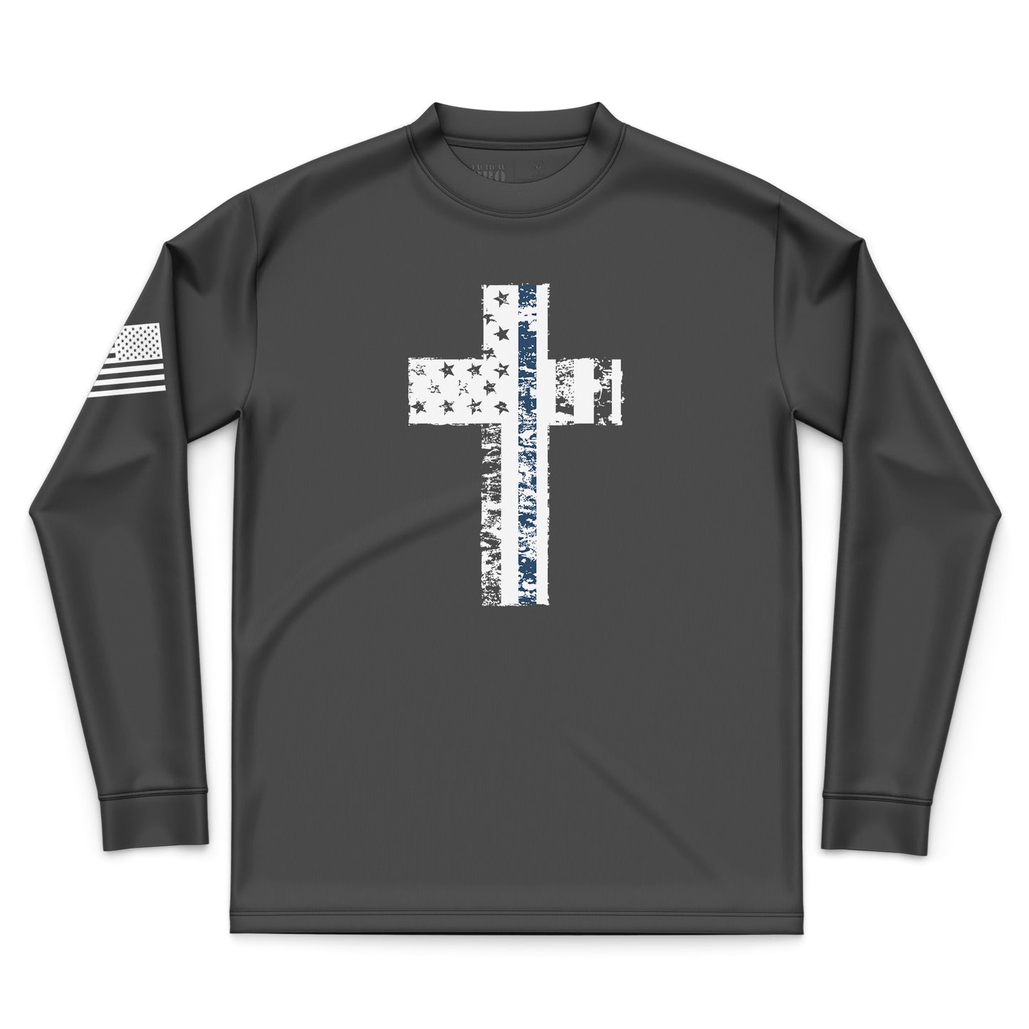 Cross Flag Blue Line