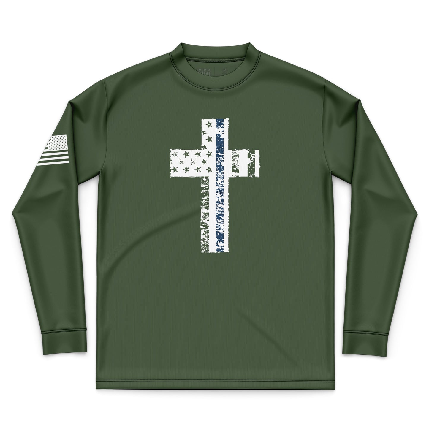 Cross Flag Blue Line