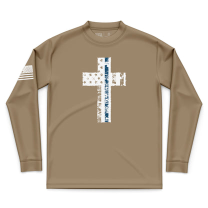 Cross Flag Blue Line