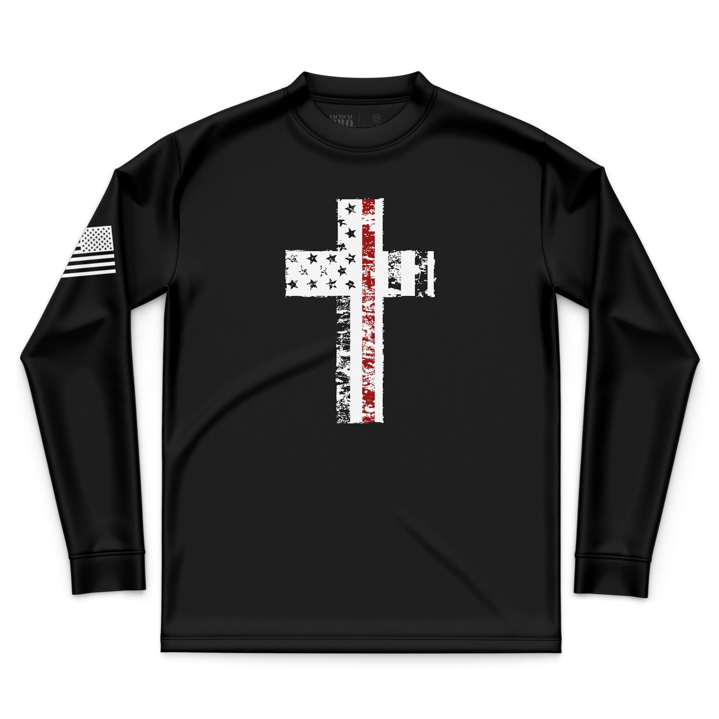 Cross Flag Red Line