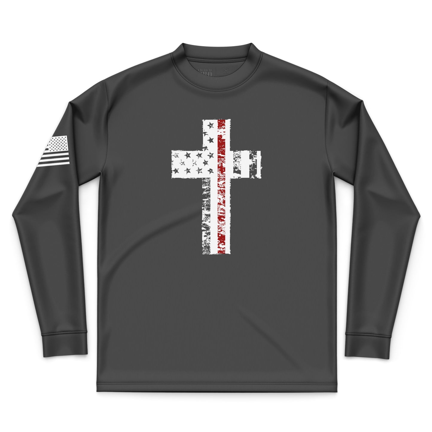 Cross Flag Red Line