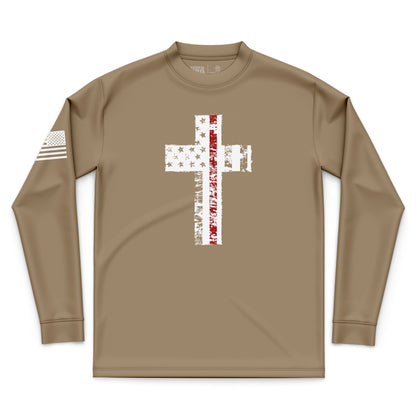 Cross Flag Red Line
