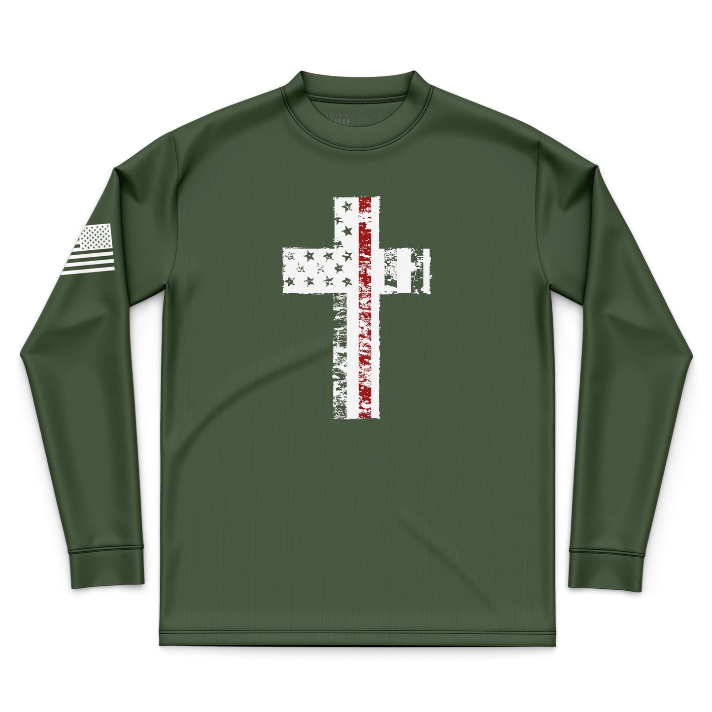 Cross Flag Red Line