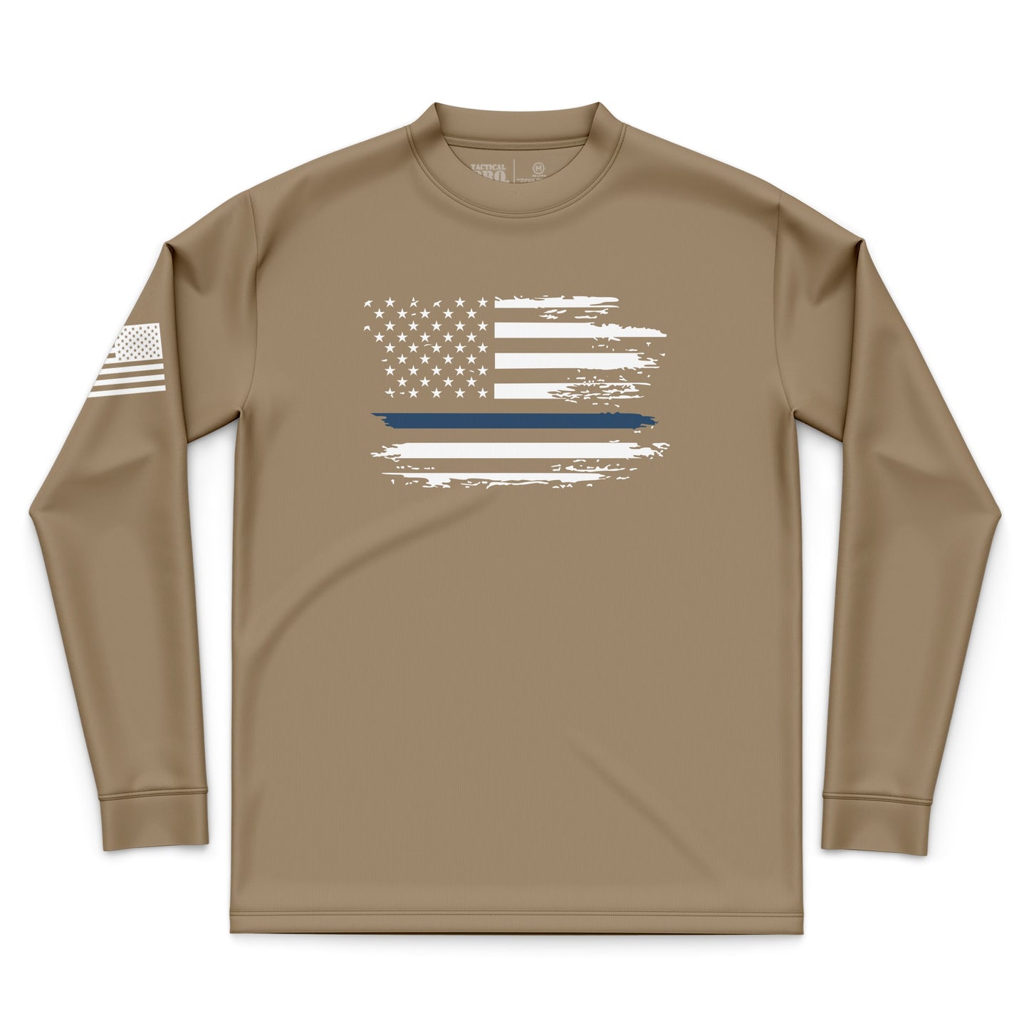 Distressed Flag Blue Line