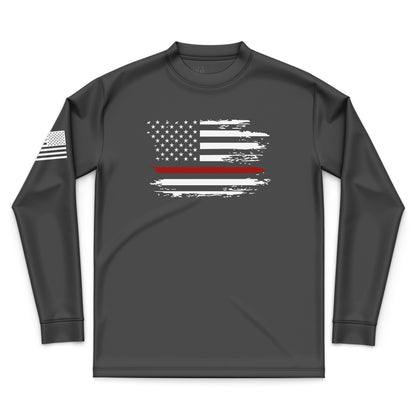 Distressed Flag Red Line