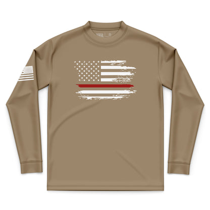 Distressed Flag Red Line