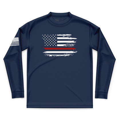 Distressed Flag Red Line
