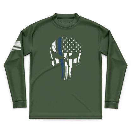 Punisher Flag Blue Line