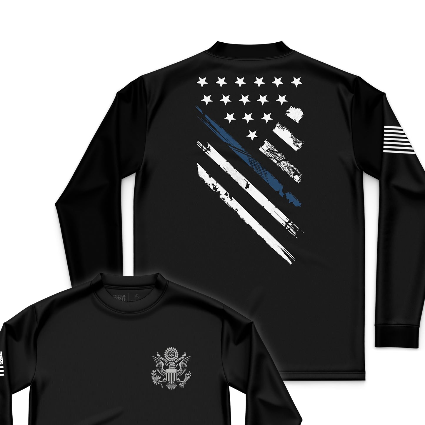 Blue Line Crest Flag