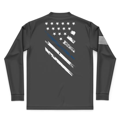 Blue Line Crest Flag