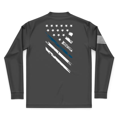 Blue Line Crest Flag