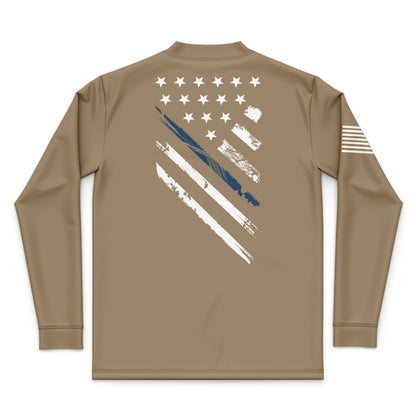 Blue Line Crest Flag