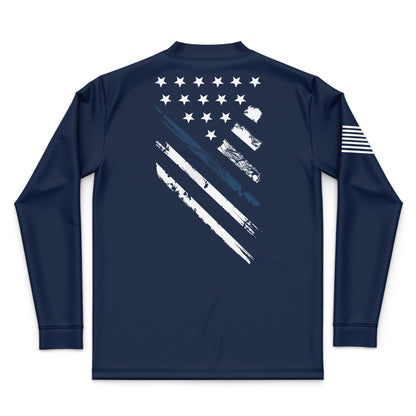 Blue Line Crest Flag