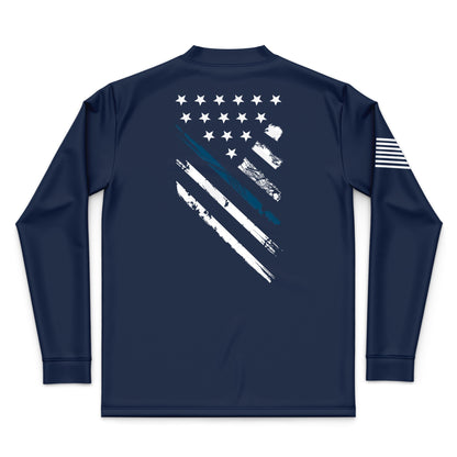 Blue Line Crest Flag