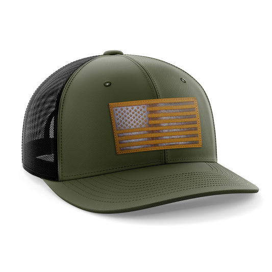 Military Green Brown Flag