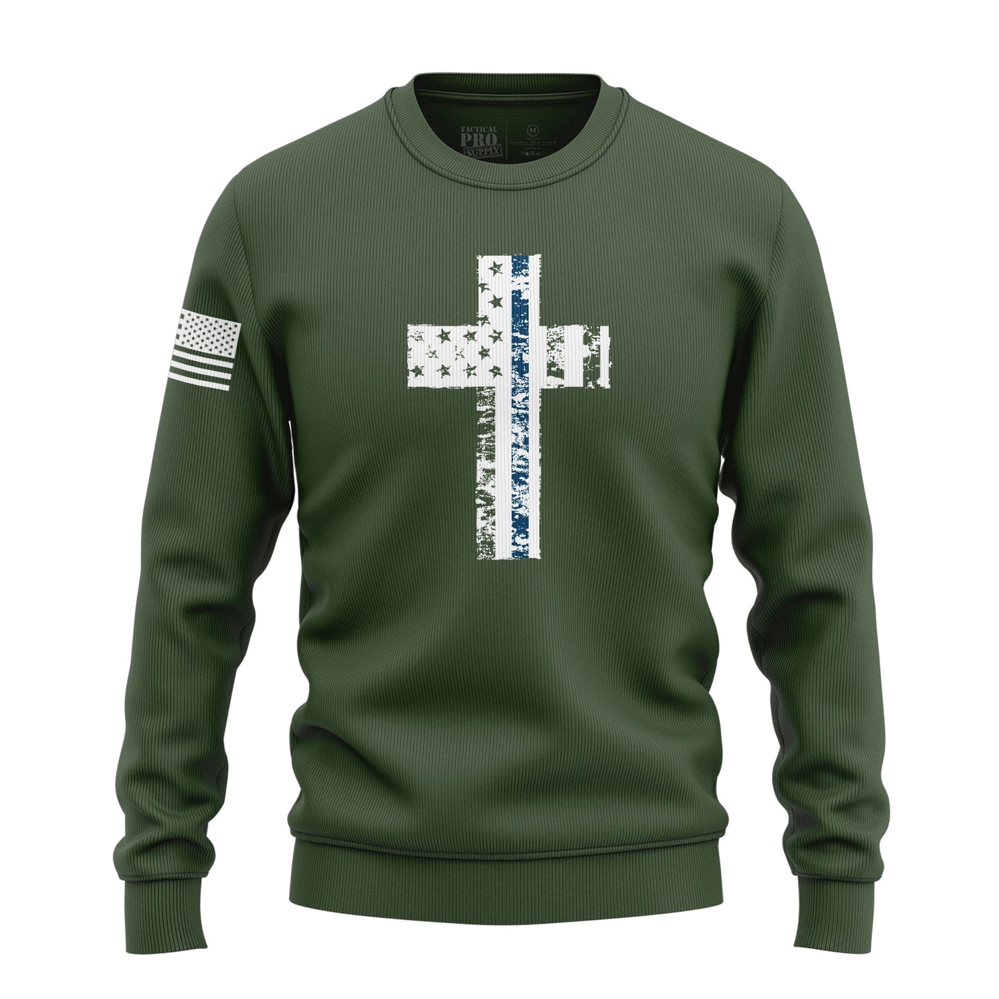 Cross Flag Blue Line