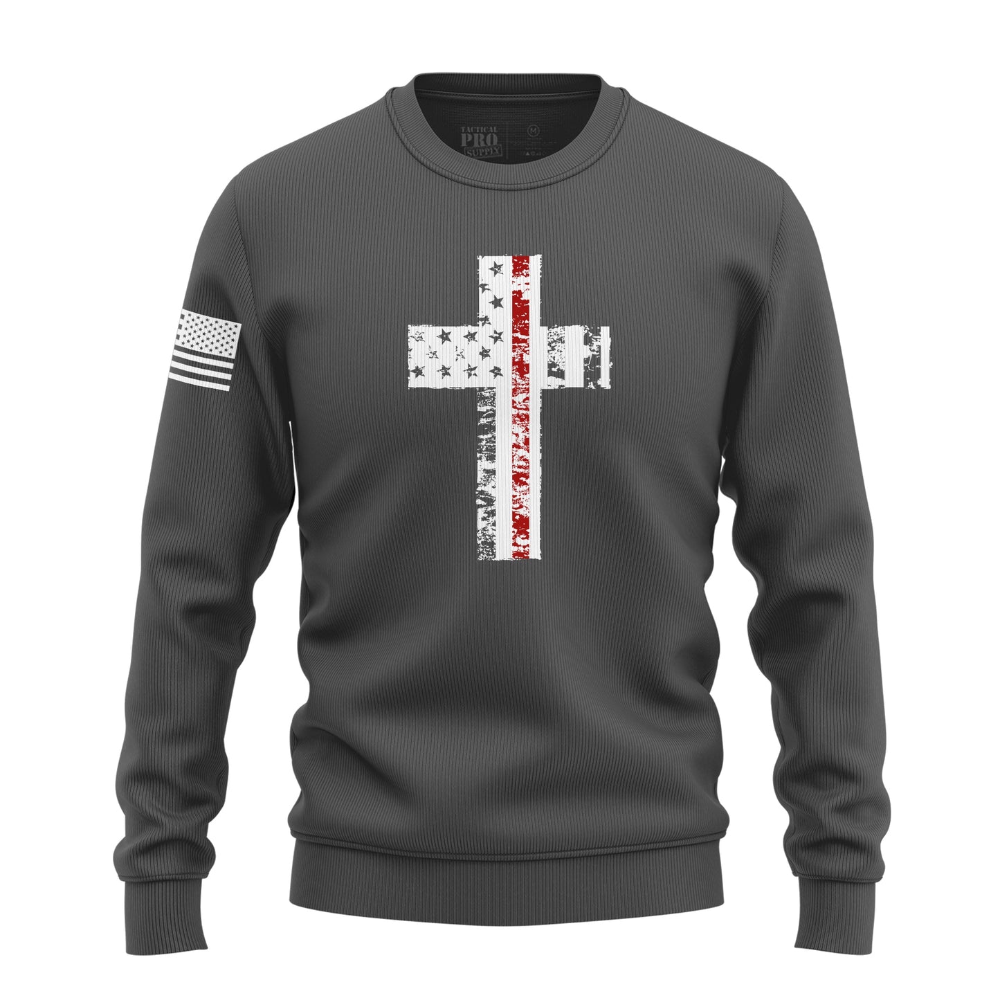 Cross Flag Red Line