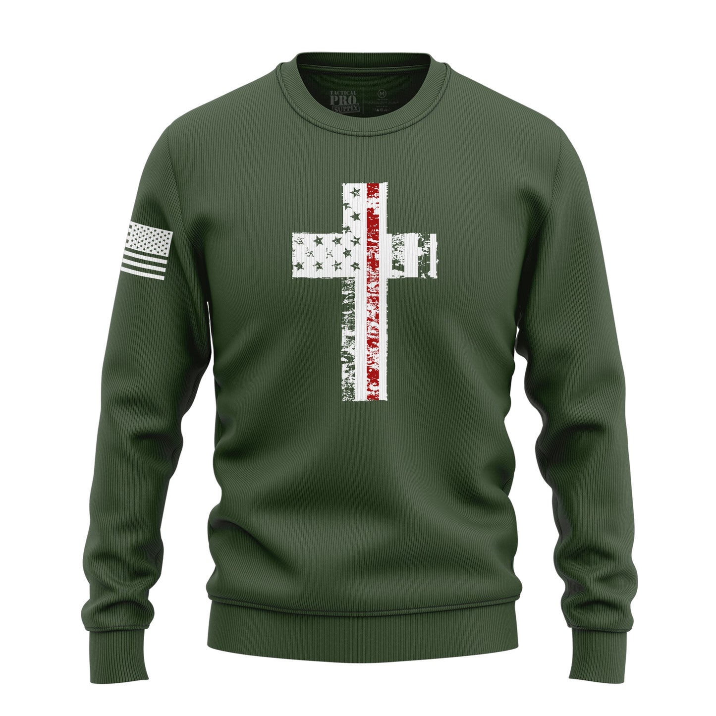 Cross Flag Red Line