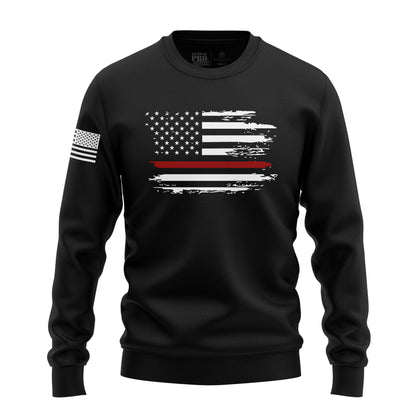 Distressed Flag Red Line
