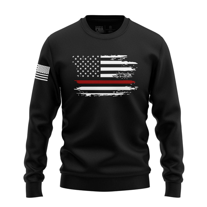 Distressed Flag Red Line