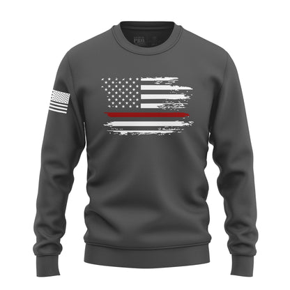 Distressed Flag Red Line