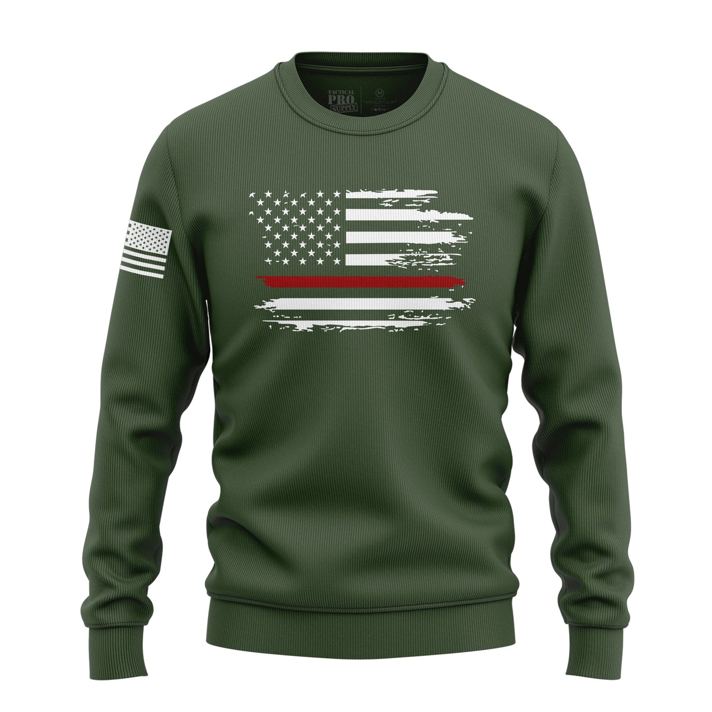 Distressed Flag Red Line