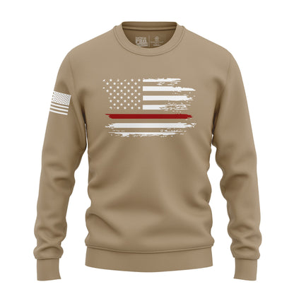 Distressed Flag Red Line
