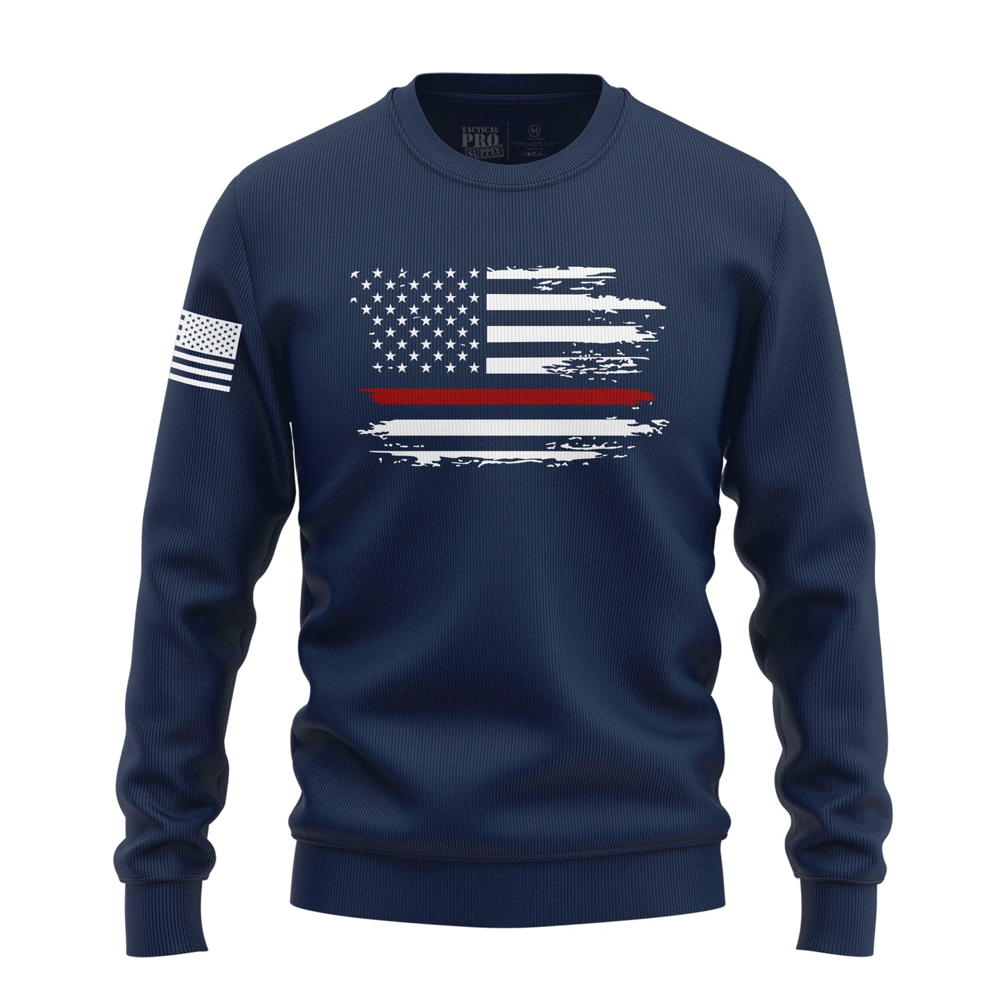 Distressed Flag Red Line