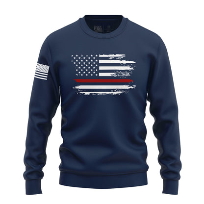 Distressed Flag Red Line