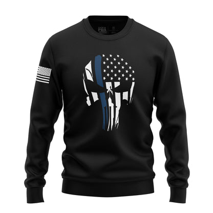 Punisher Flag Blue Line