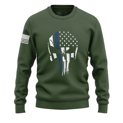 Punisher Flag Blue Line