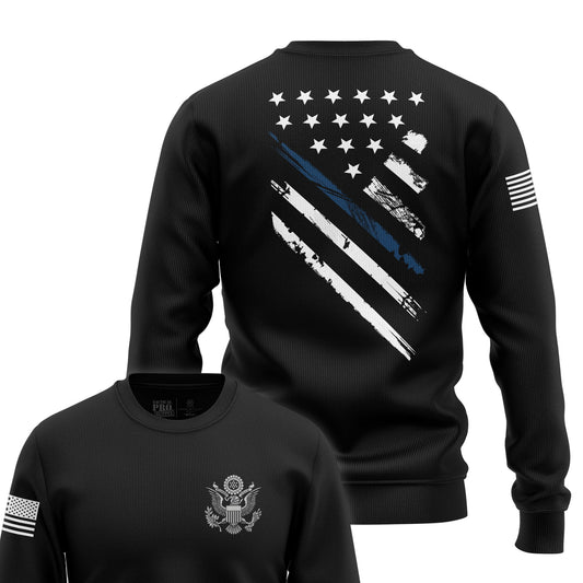 Blue Line Crest Flag