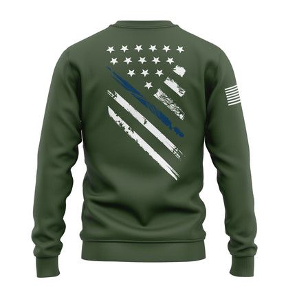 Blue Line Crest Flag