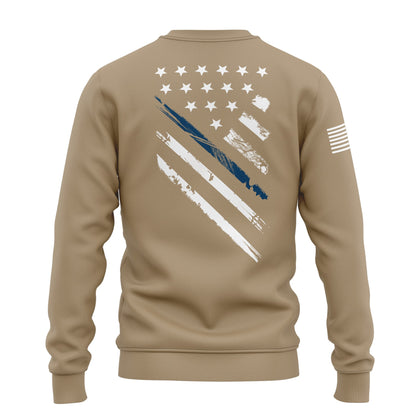 Blue Line Crest Flag